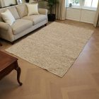 Wool rug 160x250 plain living room carpet