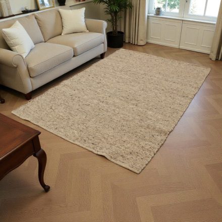 Wool rug 160x250 plain living room carpet