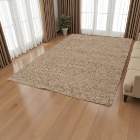Wool rug 200x300 plain living room carpet