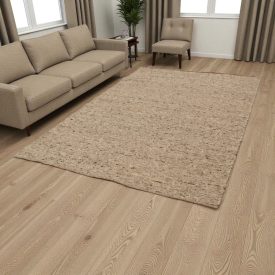 Wool rug 200x300 plain living room carpet