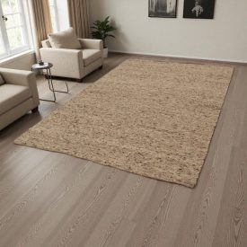 Wool rug 200x300 plain living room carpet