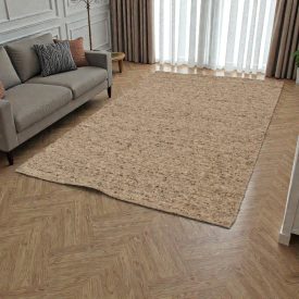 Thick wool rug 200x300 plain rug for the living room
