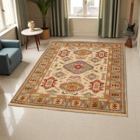 Kazak rug 124x175 handmade oriental rug