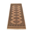 Runner rug beige Jaldar 180x64 handmade Pakistani carpet