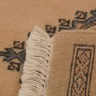 Runner rug beige Jaldar 180x64 handmade Pakistani carpet