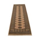 Runner rug beige Bokhara 252x80 handmade Pakistani carpet