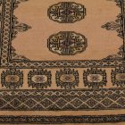 Runner rug beige Bokhara 252x80 handmade Pakistani carpet