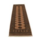 Runner rug beige Bokhara 252x80 handmade Pakistani carpet