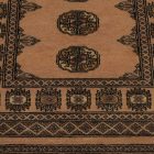 Runner rug beige Bokhara 252x80 handmade Pakistani carpet