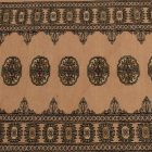 Runner rug beige Bokhara 252x80 handmade Pakistani carpet