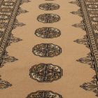 Runner rug beige Bokhara 244x81 handmade Pakistani carpet