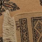 Runner rug beige Bokhara 244x81 handmade Pakistani carpet