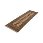 Runner rug beige Bokhara 252x77 handmade Pakistani carpet