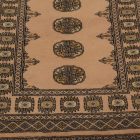 Runner rug beige Bokhara 252x77 handmade Pakistani carpet