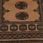 Runner rug beige Bokhara 252x77 handmade Pakistani carpet