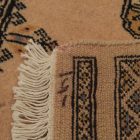 Runner rug beige Bokhara 252x77 handmade Pakistani carpet