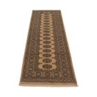 Runner rug beige Bokhara 244x79 handmade Pakistani carpet