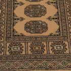 Runner rug beige Bokhara 244x79 handmade Pakistani carpet