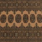 Runner rug beige Bokhara 244x79 handmade Pakistani carpet