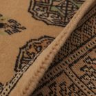 Runner rug beige Bokhara 244x79 handmade Pakistani carpet