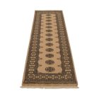 Runner rug beige Bokhara 248x77 handmade Pakistani rug
