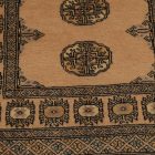 Runner rug beige Bokhara 248x77 handmade Pakistani rug