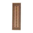 Runner rug beige Bokhara 245x78 handmade Pakistani rug