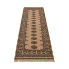 Runner rug beige Bokhara 245x78 handmade Pakistani rug
