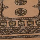 Runner rug beige Bokhara 245x78 handmade Pakistani rug