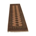 Runner rug beige Bokhara 245x78 handmade Pakistani rug