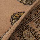 Runner rug beige Bokhara 245x78 handmade Pakistani rug