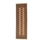 Runner rug beige Bokhara 244x78 handmade Pakistani rug