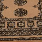 Runner rug beige Bokhara 244x78 handmade Pakistani rug