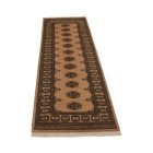Runner rug beige Bokhara 239x78 handmade Pakistani rug