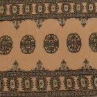 Runner rug beige Bokhara 239x78 handmade Pakistani rug