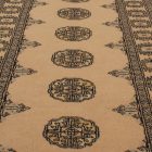 Runner rug beige Bokhara 239x78 handmade Pakistani rug