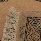 Runner rug beige Bokhara 239x78 handmade Pakistani rug