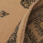 Runner rug beige Bokhara 239x78 handmade Pakistani rug