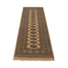 Runner rug beige Bokhara 244x80 handmade Pakistani rug