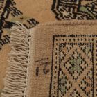 Runner rug beige Bokhara 244x80 handmade Pakistani rug