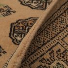 Runner rug beige Bokhara 244x80 handmade Pakistani rug