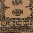 Runner rug beige Bokhara 254x77 handmade Pakistani rug