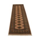Runner rug beige Bokhara 254x77 handmade Pakistani rug