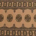 Runner rug beige Bokhara 254x77 handmade Pakistani rug