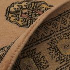 Runner rug beige Bokhara 254x77 handmade Pakistani rug