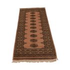 Runner rug beige Bokhara 198x79 handmade Pakistani carpet