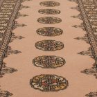Runner rug beige Bokhara 198x79 handmade Pakistani carpet