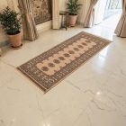Runner rug beige Bokhara 193x79 handmade Pakistani rug
