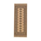 Runner rug beige Bokhara 204x81 handmade Pakistani rug