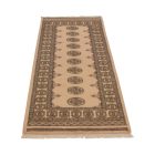 Runner rug beige Bokhara 204x81 handmade Pakistani rug